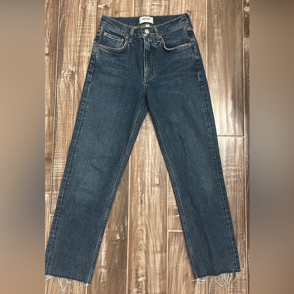 Agolde Dark Blue women’s Straight Jeans